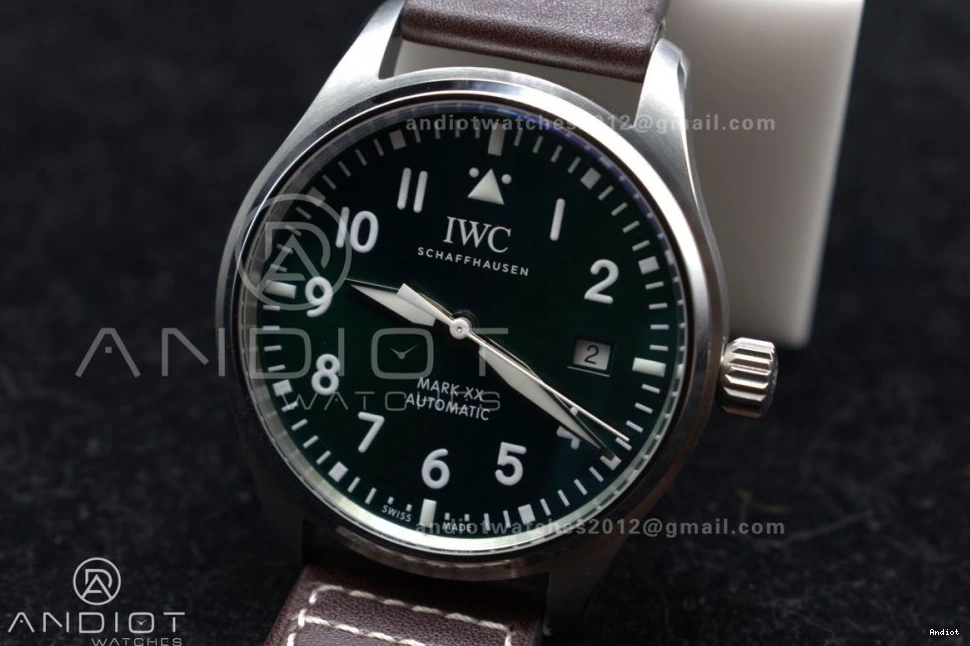 Strap Green Edition Brown 1:1 Best A32111 XX ZF Dial Pilot IW328205 Mark on Leather 1206